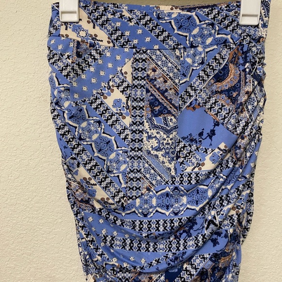 Free People Womens Shes Something Else Skirt True Blue - Picture 1 of 4